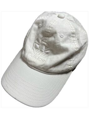 Adidas Solid White Classic Logo Casual Hat OSFW